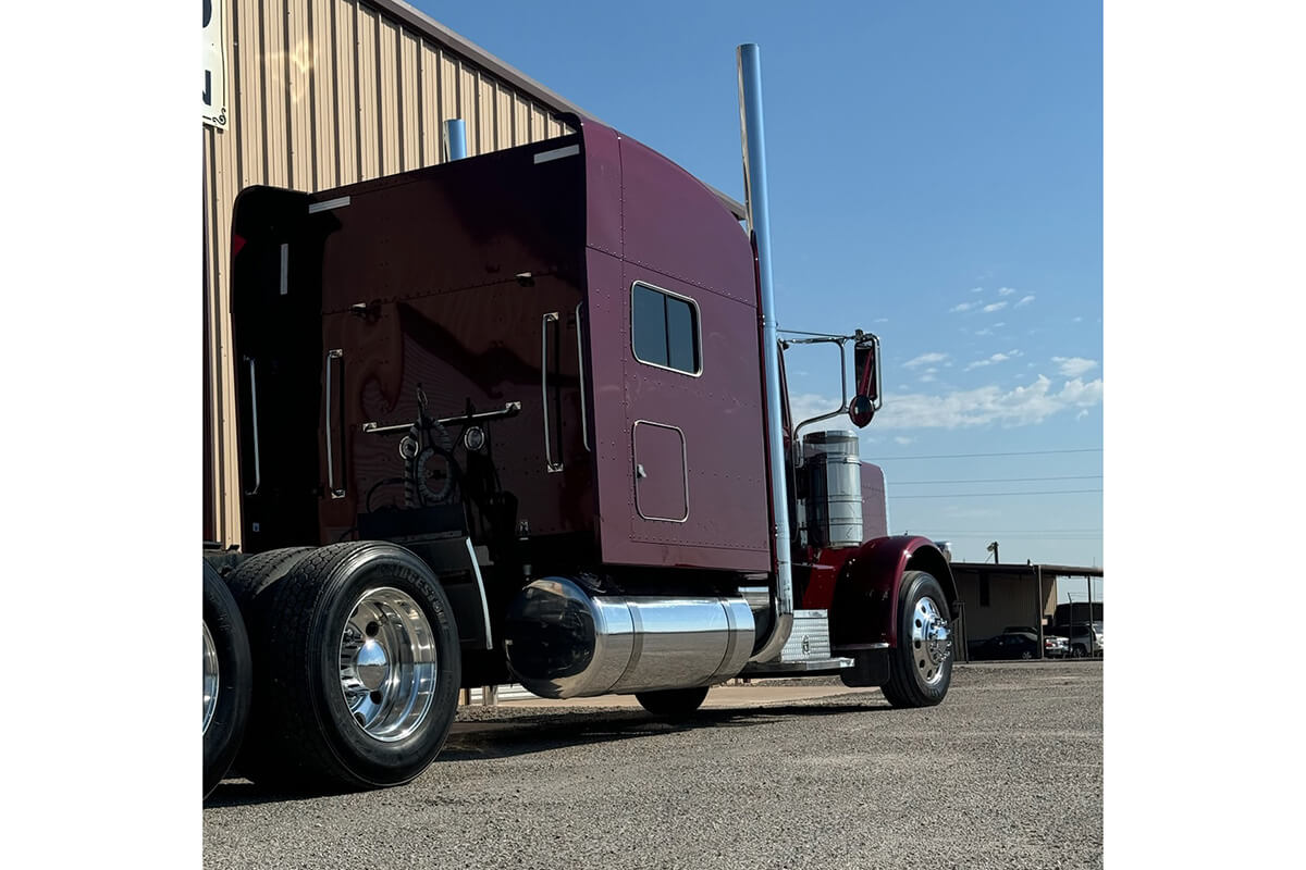 Dark Purple Semi Truck
